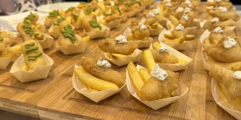 A bespoke international canapé menu for a surprise engagement party. Elegant private chef catering with Spanish and Mediterranean-inspired flavours.