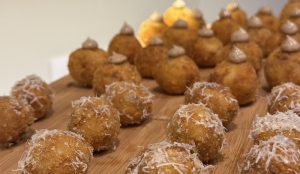 italian arancini selection at surprise engagement party