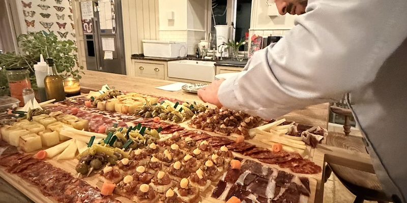 private chef jamon iberico sharing board