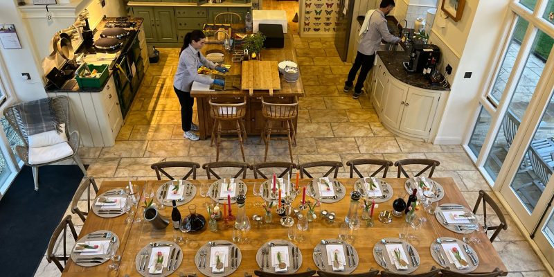 Luxury private chef catering Mediterranean fine dining experience