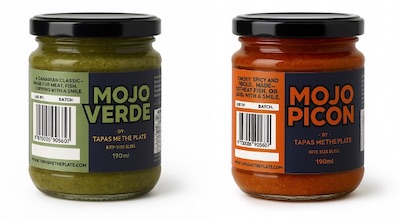 Handcrafted Mojo Verde & Mojo Picón from Tapas Me The Plate. Authentic Canary Islands sauces made in small batches, perfect for homes, restaurants & retailers.